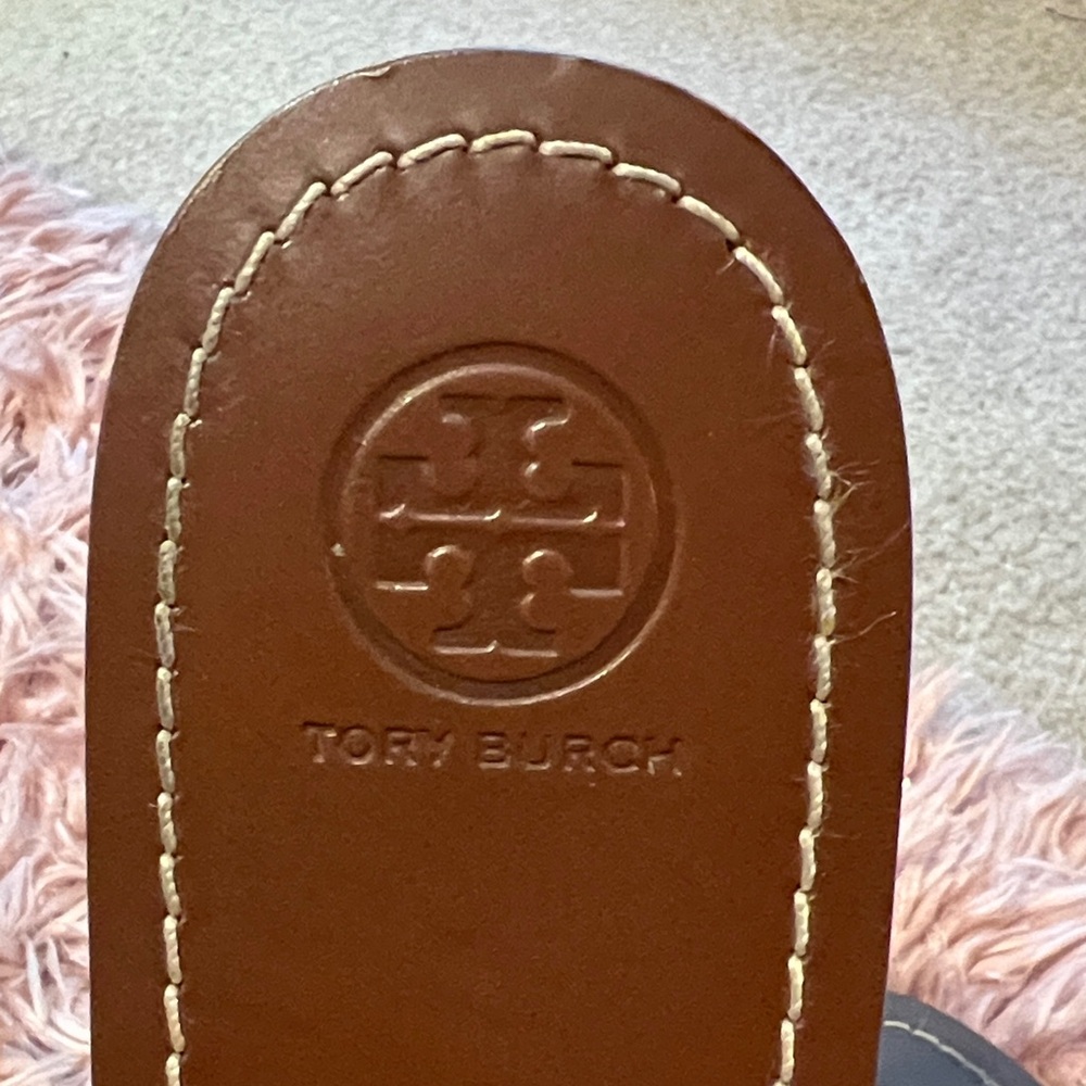 Tory Burch Red Mini Miller Leather Sandals - Picture 2 of 6
